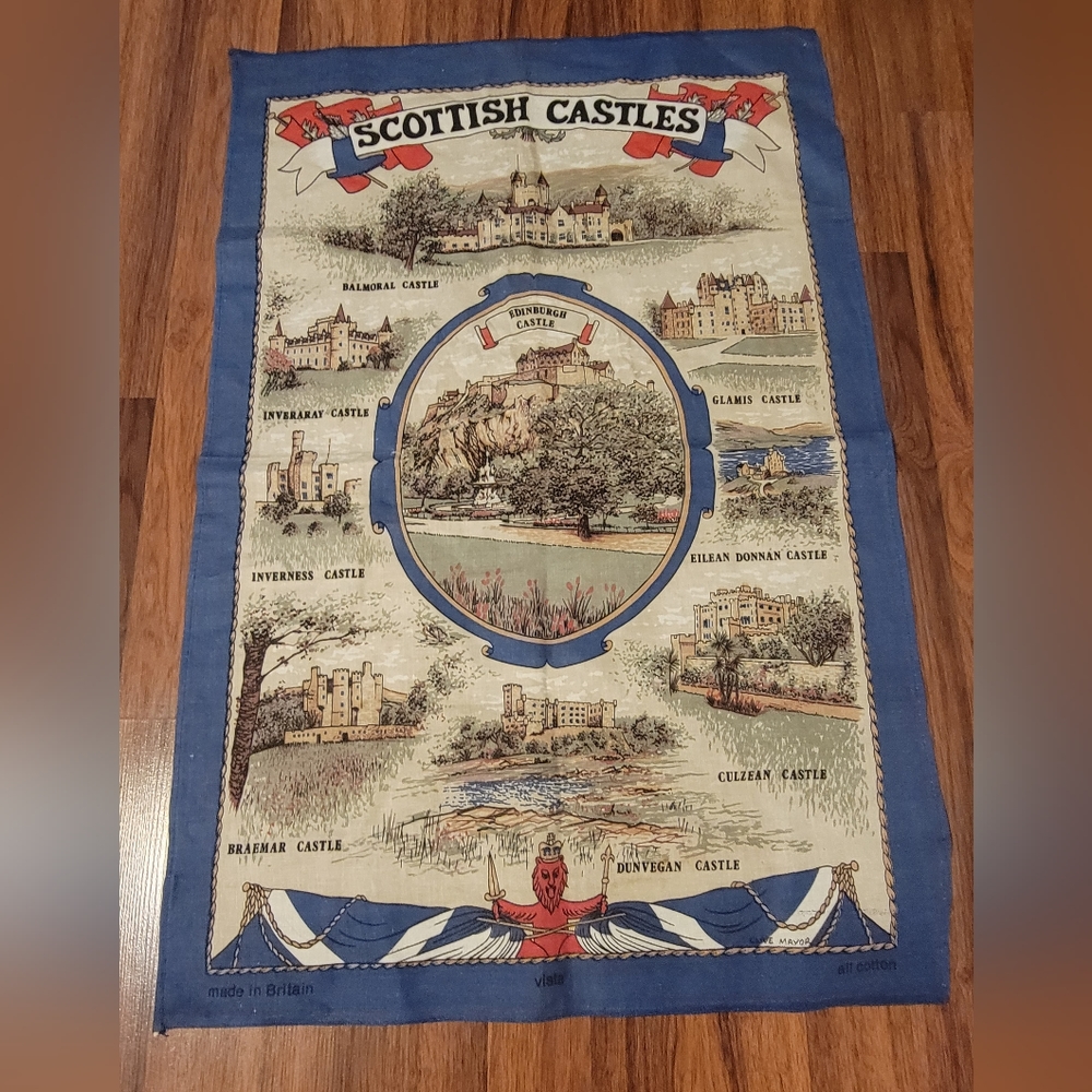 Scottish Castle Tea Towel